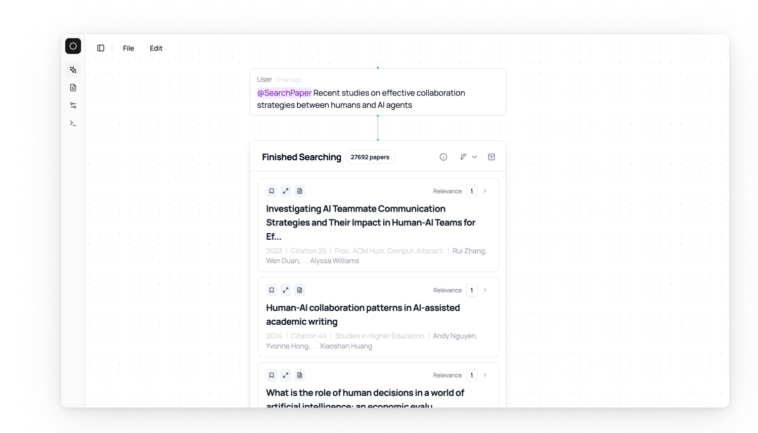 An overview of the SearchPaper agent.